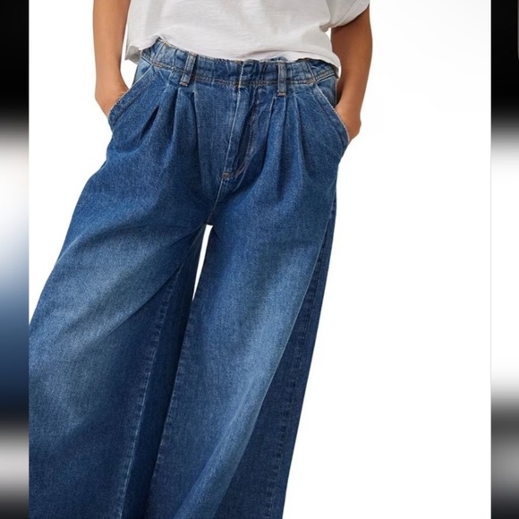 NWT - Free People - We The Free - Equinox Denim Trousers - 28 - Picture 3 of 7